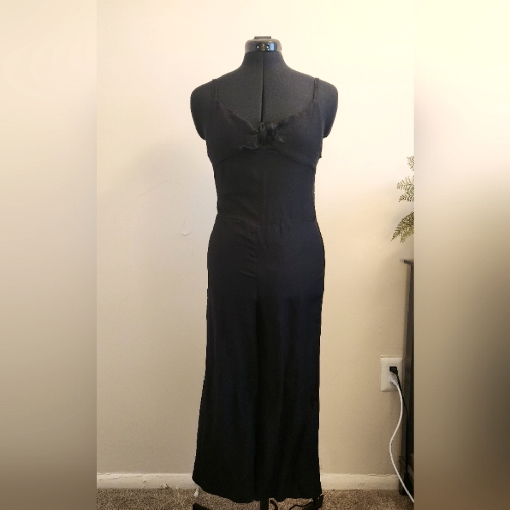 Black Linen Jumpsuit